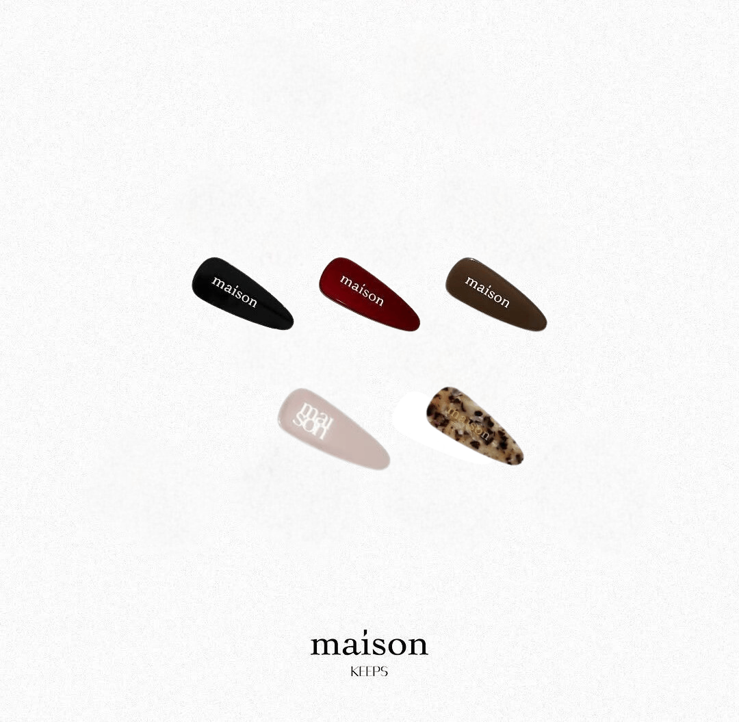maison KEEPS: Logo Hair Clip