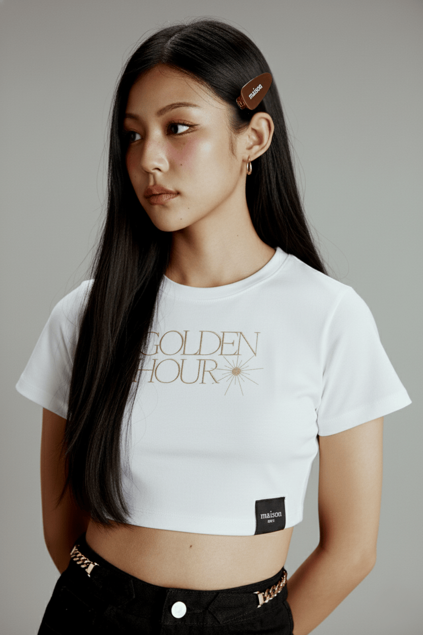 maison KEEPS: Logo Hair Clip